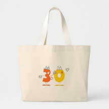 Happy Number 30 Tote Bags