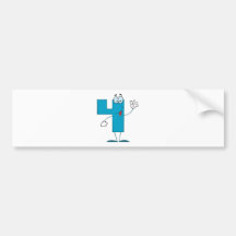 Happy Number 4 Bumper Sticker