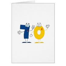 Happy Number 70 Greeting Card