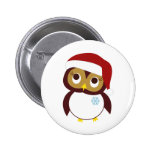 Happy Owl-idays Pinback Buttons