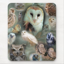 Happy Owls Mousepads