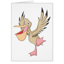 Happy Pelican Bird Card