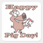 happy pig day sticker