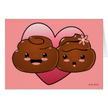 Happy Poo Valentines Greeting Card