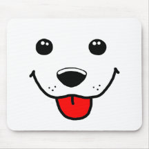 Happy Puppy Face Mousepad