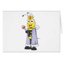 Happy Queen Bee Greeting Card
