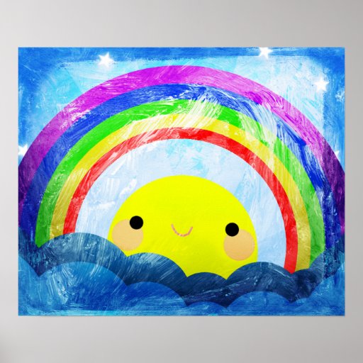 Happy Rainbow Print