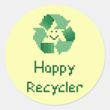 Happy Recycler Sticker