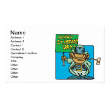 Happy Saint Patricks Day Business Card Template
