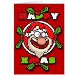 Happy Santa Cartoon Card