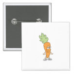 happy silly carrot cartoon buttons