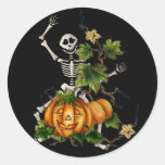HAPPY SKELETON & JACK by SHARON SHARPE Stickers