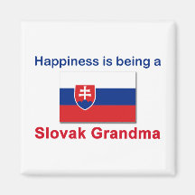 Happy Slovak Grandma Fridge Magnet