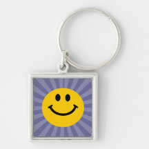 Happy Smiley Face Keychains