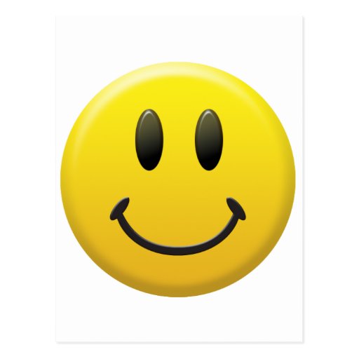 Happy Smiley Face Post Card