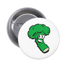 happy smiling broccoli pin