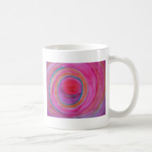 Happy Sprial Bulls Eye Mug