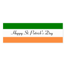 Happy St. Patrick's Day Bookmark Business Card