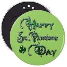 Happy St Patricks Day Button
