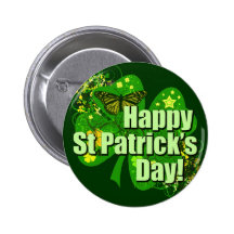 Happy St. Patrick's Day Buttons