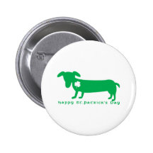 Happy St. Patrick's Day Dachshund Pins