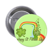 Happy St Patricks Day Pinback Buttons