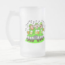 Happy St Patty's Day & Singing Leprechauns Stein Coffee Mugs