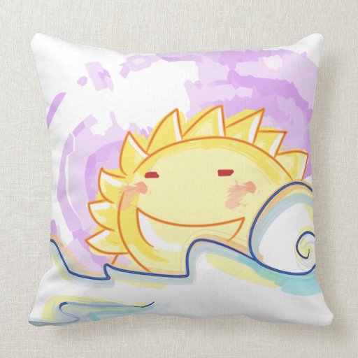 Happy sun rise pillow