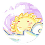 happy sun rise sticker stickers