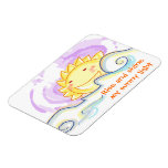 Happy sunrise smile premium magnet