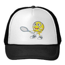 Happy Tennis Player Hat