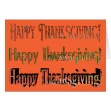 Happy Thanksgiving Card