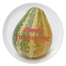 Happy Thanksgiving Dinner Plates