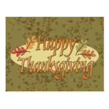 Happy Thanksgiving Postcard