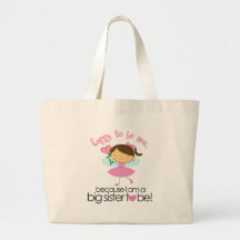 Happy To Be Me Fairy Big Sister T-shirt Canvas Bags
