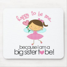Happy To Be Me Fairy Big Sister T-shirt Mouse Pad