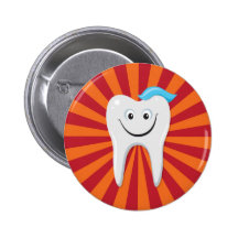 Happy tooth button