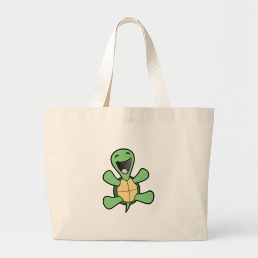 Happy Turtle Canvas Bags