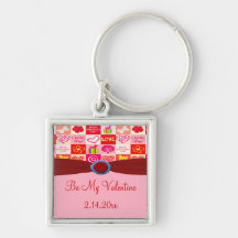Happy Valentines Day Love Be Mine Key Chains