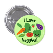 Happy Veggies Button