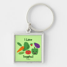 Happy Veggies Key Chains