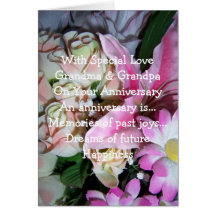 Happy Wedding Anniversary Grandma And Grandpa Greeting Card
