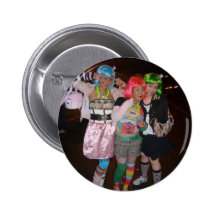 Harajuku Girl Power Pinback Buttons