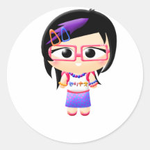 Harajuku Girl Sticker