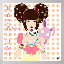 Harajuku Girl Yuriko Posters
