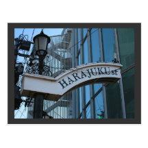 Harajuku Street Sign Post Cards