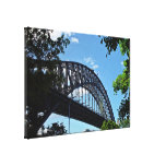 Harbour Bridge with the blue sky and clouds Gallery Wrapped Canvas