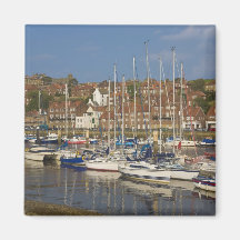 Harbour, Whitby, North Yorkshire, England Magnet