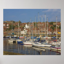 Harbour, Whitby, North Yorkshire, England Poster