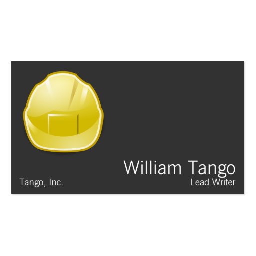 Hard Hat Construction Architect Business Cards